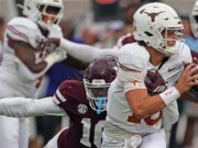 Cómo se desempeñó Arch Manning en la emocionante victoria en tiempo extra de Texas contra Mississippi State