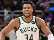 Giannis Antetokounmpo fue eliminado tardío para el partido Bucks-Warriors del jueves por la noche