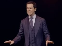 Jimmy Carr respalda el ‘cancelado’ Graham Linehan por los tweets anti-trans que lo arrestaron, mientras un cómic le dice a la audiencia estadounidense: ‘Tienes la Primera Enmienda’. valoralo’