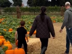 Meghan Markle comparte un dulce video de Archie, Lilybet, de seis y cuatro años, en un día espeluznante con Harry en una granja de calabazas.