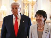 Trump elogia a la primera mujer primera ministra de Japón, Sane Takaichi, tras su lujosa bienvenida en Tokio: “Es algo importante”