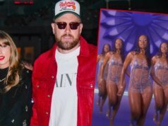 Kayla Nicole parece hacer sombra a Travis Kelce y Taylor Swift con un disfraz de Halloween