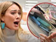 Hilary Duff comparte selfie con café derramado dentro de un bolso Balenciaga