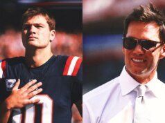 El mariscal de campo de los Patriots, Drake Maye, le dice a Rob Gronkowski que se inspira en Tom Brady
