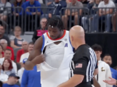 Los entrenadores de baloncesto de Florida luchan por una Nueva Jersey cuando el jugador es destrozado
