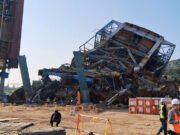 Se derrumbó una torre de calderas en una central eléctrica de Corea del Sur