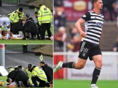 El futbolista del Queen’s Park se dislocó la rodilla en el terreno de juego y tuvo que esperar 10 horas hasta que llegó una ambulancia a la 1 de la madrugada.