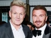 Una botella de £600 del vino tinto favorito de Sir David, champán, roly-poly de mermelada para pudín y un plato de pescado especial para Lady Victoria: cómo los Beckham y su ‘círculo íntimo’ celebraron una ‘gran noche de fiesta’ con estilo