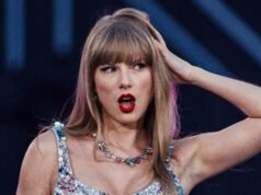 Taylor Swift ‘viajó en secreto 3.500 millas para filmar un vídeo musical en el centro comercial de Croydon con amigos famosos’