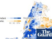 Donde el voto por Mamdani fue más fuerte fue en la ciudad de Nueva York Zohran Mamdani