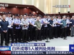 China condenó a muerte a cinco pandilleros de Myanmar