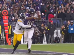 Los fanáticos no estaban comprando la explicación inestable del analista de reglas de por qué a los Ravens les robaron un TD.