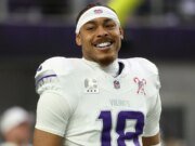 Justin Jefferson alcanza un hito, a un juego de alcanzar las 1.000 yardas.