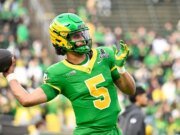 Dante Moore y David Bailey podrían consolidar el estatus del Draft de la NFL entre los 10 mejores en el enfrentamiento entre Oregon y Texas Tech CFP