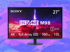 Monitor para juegos Sony Inzone M9 II 4K de 27 pulgadas: $ 698 en Amazon