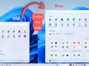 El nuevo menú Inicio de Windows 11 es realmente enorme
