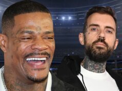 Jason Luv Keor Adam22 durante un combate de boxeo en Miami