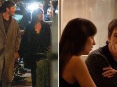 Dakota Johnson y el modelo a seguir salieron de la cena tomados de la mano