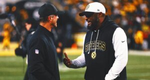 El propietario de los Ravens, Mike Tomlin, bromeó sobre la contratación: “Santo cielo, ¿no sería fantástico?”.