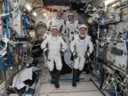 La NASA envía a 4 astronautas de regreso a la Tierra para su primer tratamiento médico