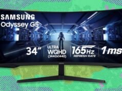 La mejor oferta en monitores de juegos: obtenga el Odyssey G5 de 34 pulgadas de Samsung por $ 279,99