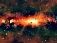 Los astrónomos acaban de publicar una nueva e impresionante imagen de la Vía Láctea en radio color