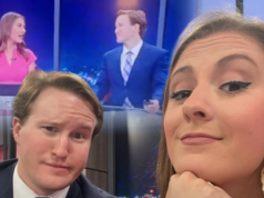 Presentador de noticias y meteorólogo se vuelven virales disputa al aire sobre el clima