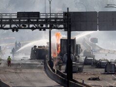 Imágenes muestran la devastación en Chile tras la mortal explosión de un camión