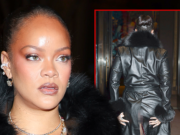 Rihanna muestra accidentalmente su trasero mientras asiste al desfile de A$AP Rocky