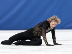 El patinador olímpico estadounidense Ilya Malinin suspendió la sesión de prensa después de la actuación.