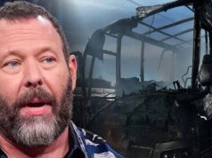 El autobús turístico de Bert Kreischer se incendió por una extraña explosión de neumáticos