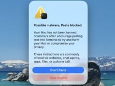Advertencia de macOS 26.4 sobre comandos de terminal potencialmente maliciosos