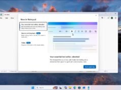 Microsoft adelanta la compatibilidad con imágenes en el Bloc de notas para Windows 11 antes del lanzamiento