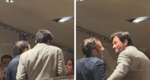 Paul Anthony Kelly se mueve en la fiesta previa a los Oscar de Armani