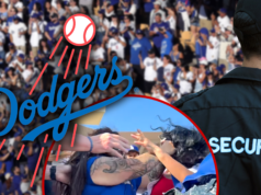 Fanáticos de la MLB captados en video peleando en el día inaugural del Dodger Stadium