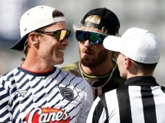 Tom Brady elogia a Logan Paul después del partido de fútbol americano