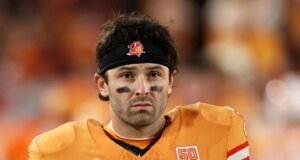 Lavante David revela el alcance de la lesión de Baker Mayfield en 2025