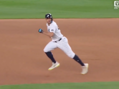 Giancarlo Stanton roba el segundo lugar, registrando su segundo SB de temporada regular desde 2018.