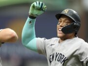 Aaron Judge de los Yankees sube a los libros de récords de la MLB