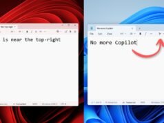 Microsoft comenzó a eliminar copylots de Windows 11, comenzando con el Bloc de notas, una herramienta de recorte