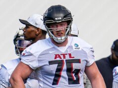 Caleb McGarry se retira de los Atlanta Falcons después de una lesión de rodilla que puso fin a su temporada