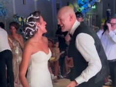 El padre de la novia, Tyson Fury, cantó con Peter Andre y compartió el primer baile con su hija mientras la familia ofrecía una gran recepción para celebrar la boda venezolana.