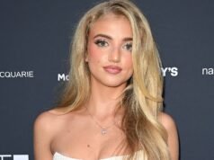 La princesa Andre luce glamorosa con un vestido blanco recortado mientras se une a Rylan Clarke en los British LGBT Awards 2026