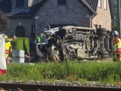 Minibús que transportaba escolares atropellados por un tren en Bélgica
