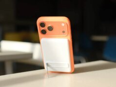 Práctico: el nuevo banco de baterías MagSafe 5K de Belkin ofrece un pie de apoyo en un diseño delgado