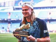 Erling Haaland ganó su tercer partido de la Bota de Oro con Harry Kane y Alan Shearer