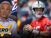 Cowhard respalda la recarga de los Raiders: ‘Soy fanático de Fernando Mendoza y de los Raiders’