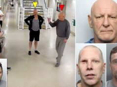 El momento en que tres de los prisioneros más peligrosos del Reino Unido irrumpen en la celda de un asesino de niños y lo matan a puñaladas, mientras cada uno de ellos recibe cadena perpetua por asesinato.