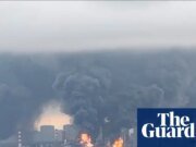 Refinería de petróleo de Moscú en llamas tras ataque con drones ucranianos, Rusia