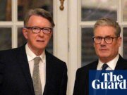 Mandelson criticó la falta de “brío” de Starmer y su tendencia a ceder bajo presión Peter Mandelson